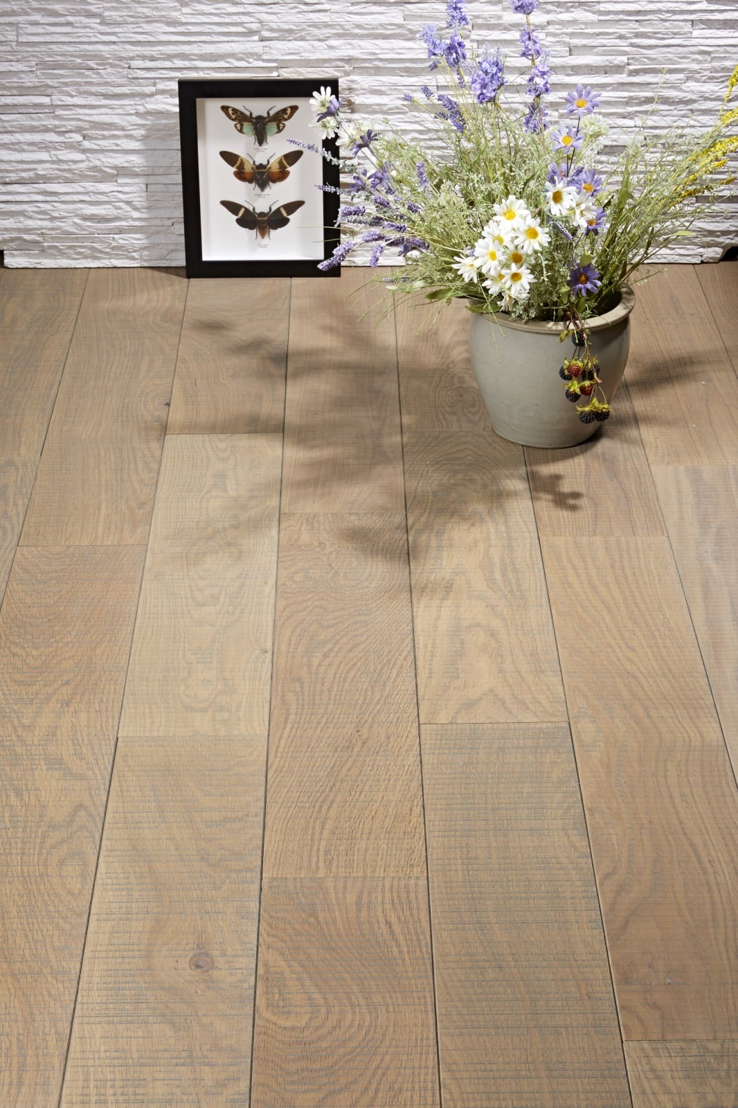 Parquet Massif Scié Gris Loup