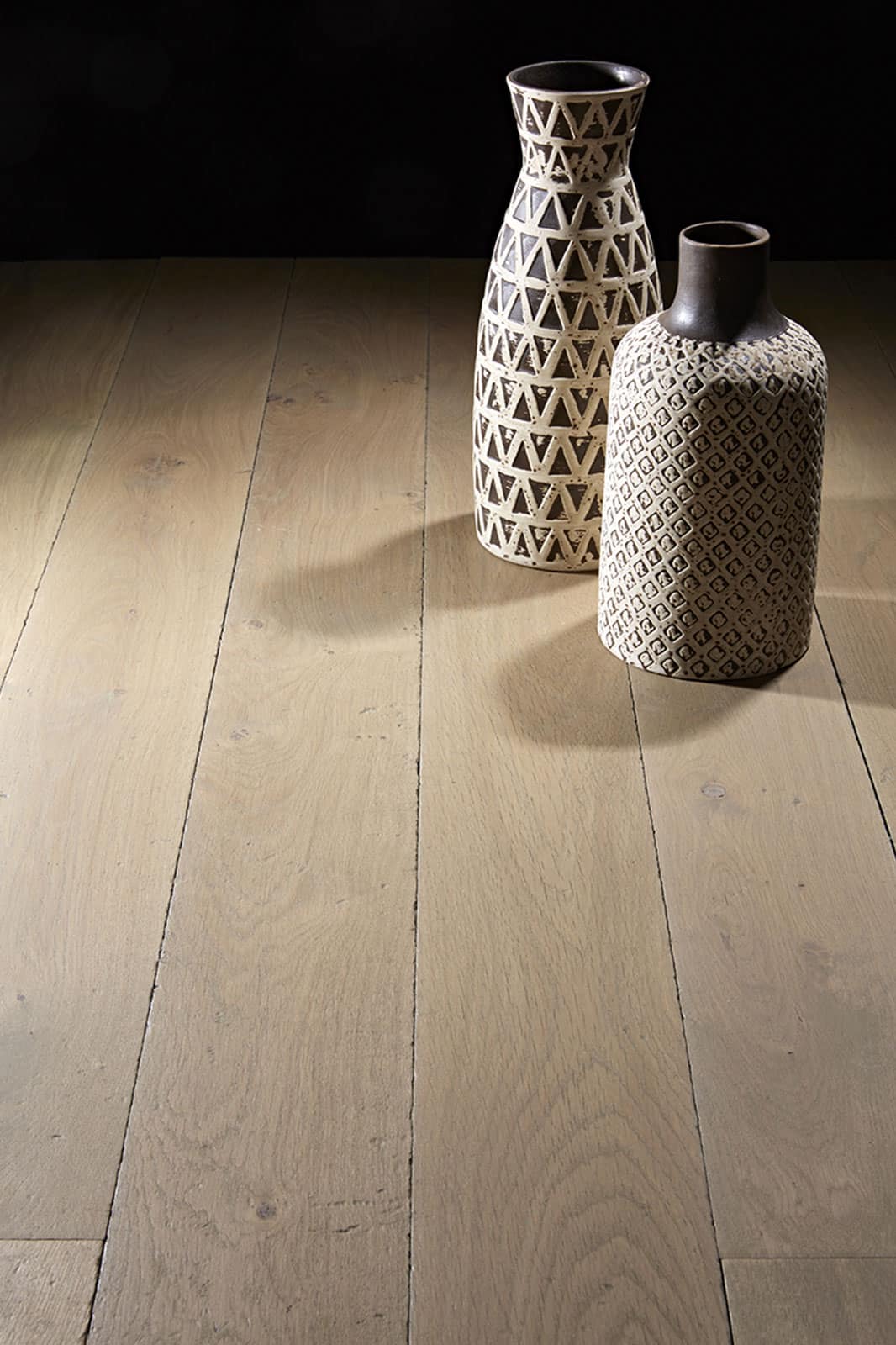 Parquet Massif Vieilli Gris Loup