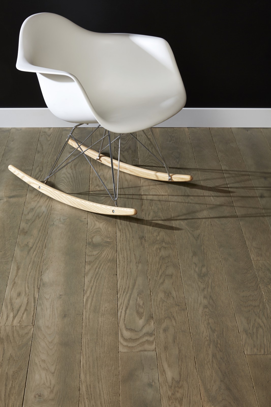 Parquet Massif Vieilli Gris