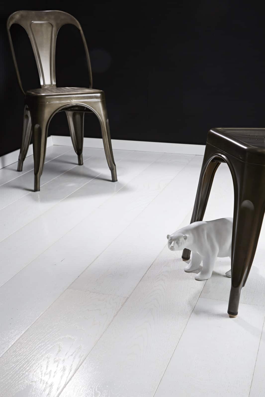 Parquet Massif Extra Blanc Brillant