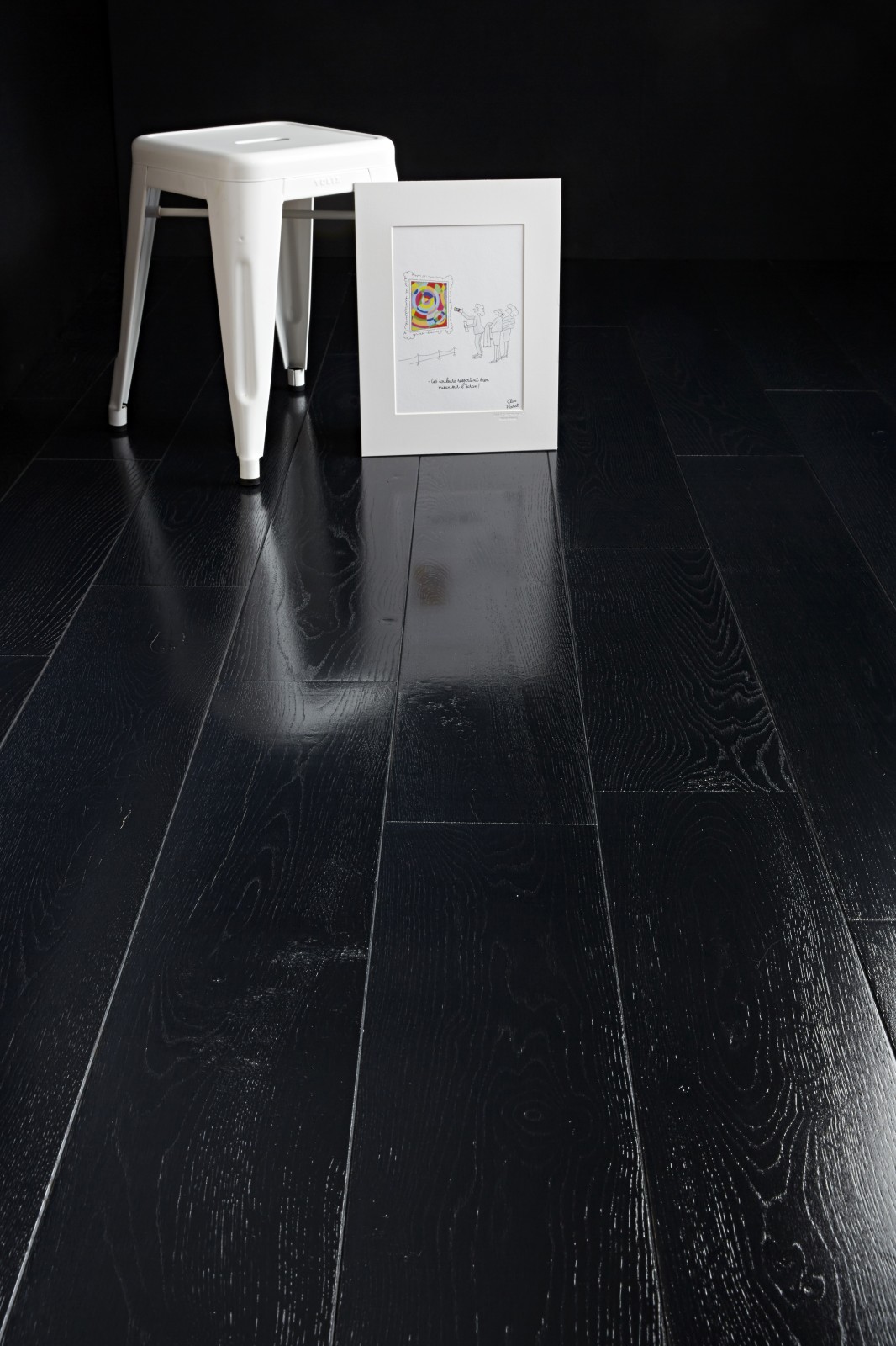 Parquet Massif Extra Noir Brillant